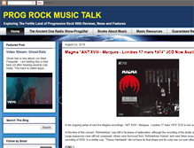 Tablet Screenshot of progrockmusictalk.com